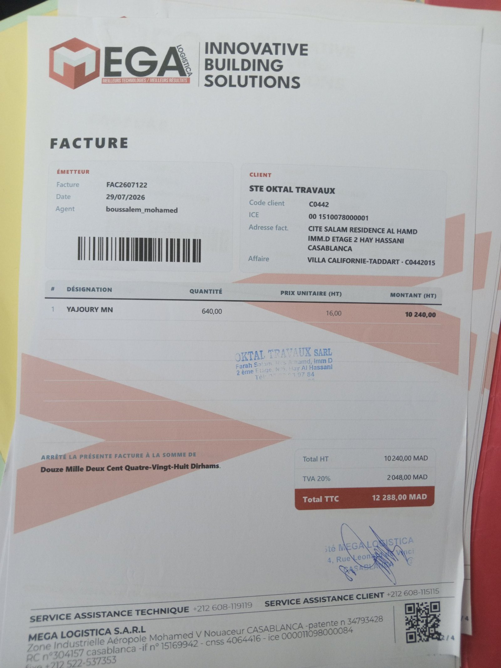 Image facture