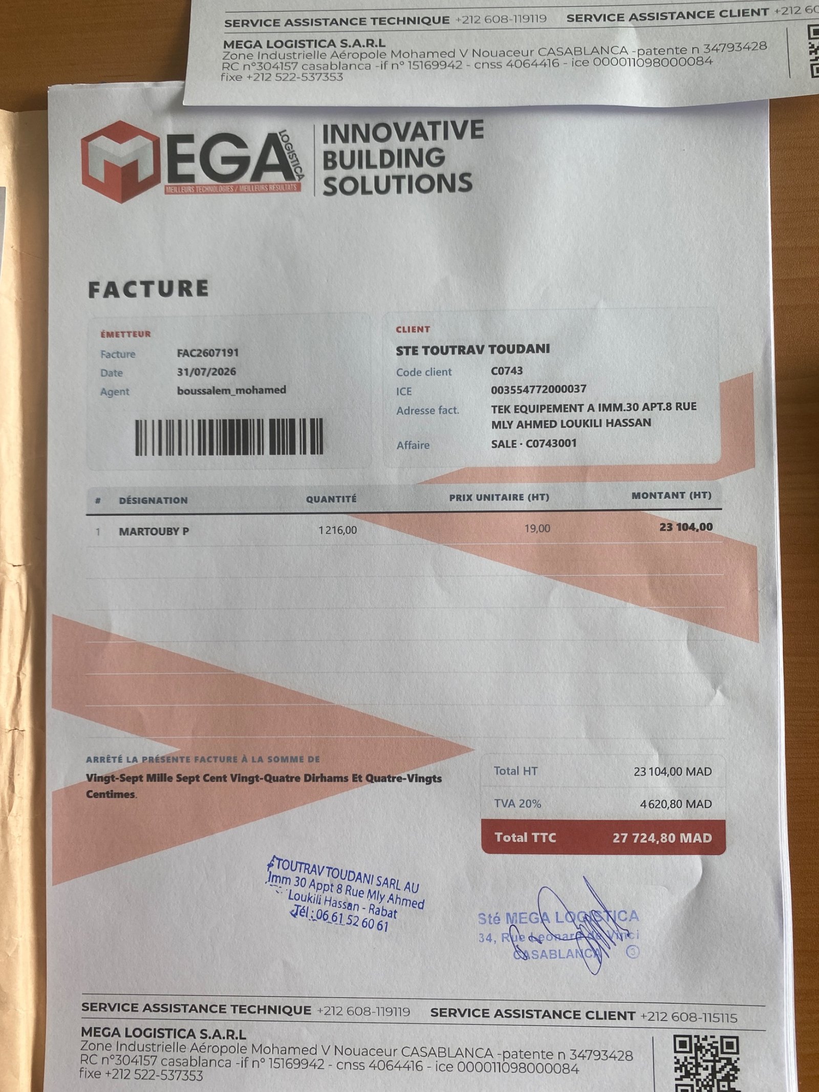 Image facture