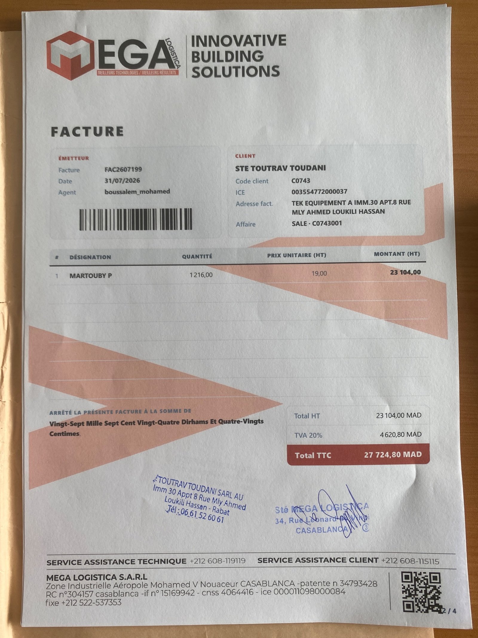 Image facture