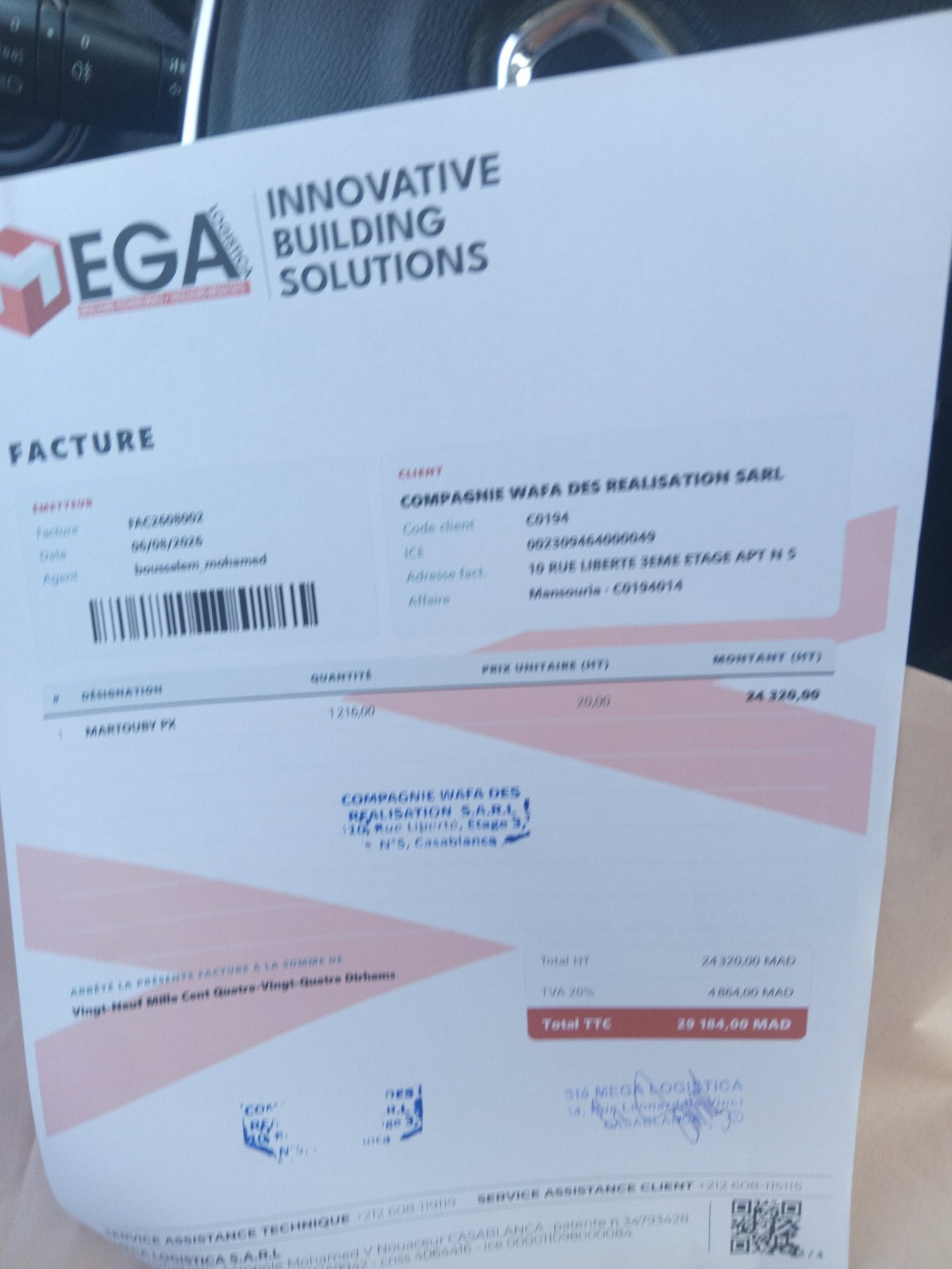 Image facture