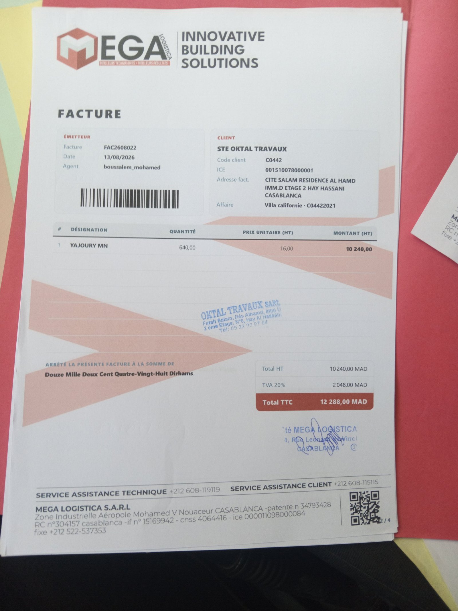 Image facture