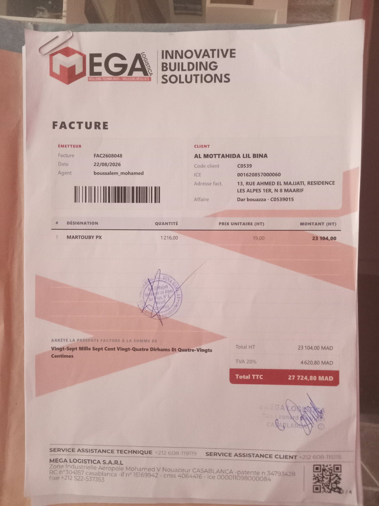 Image facture