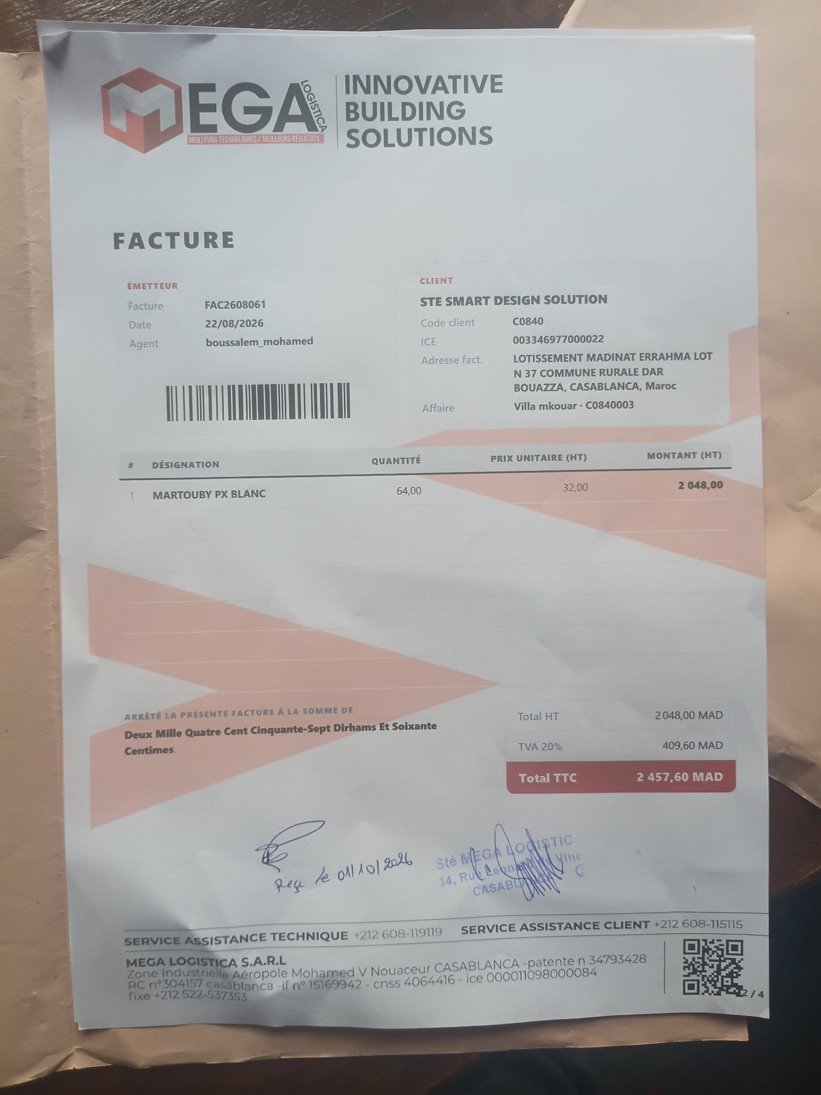Image facture