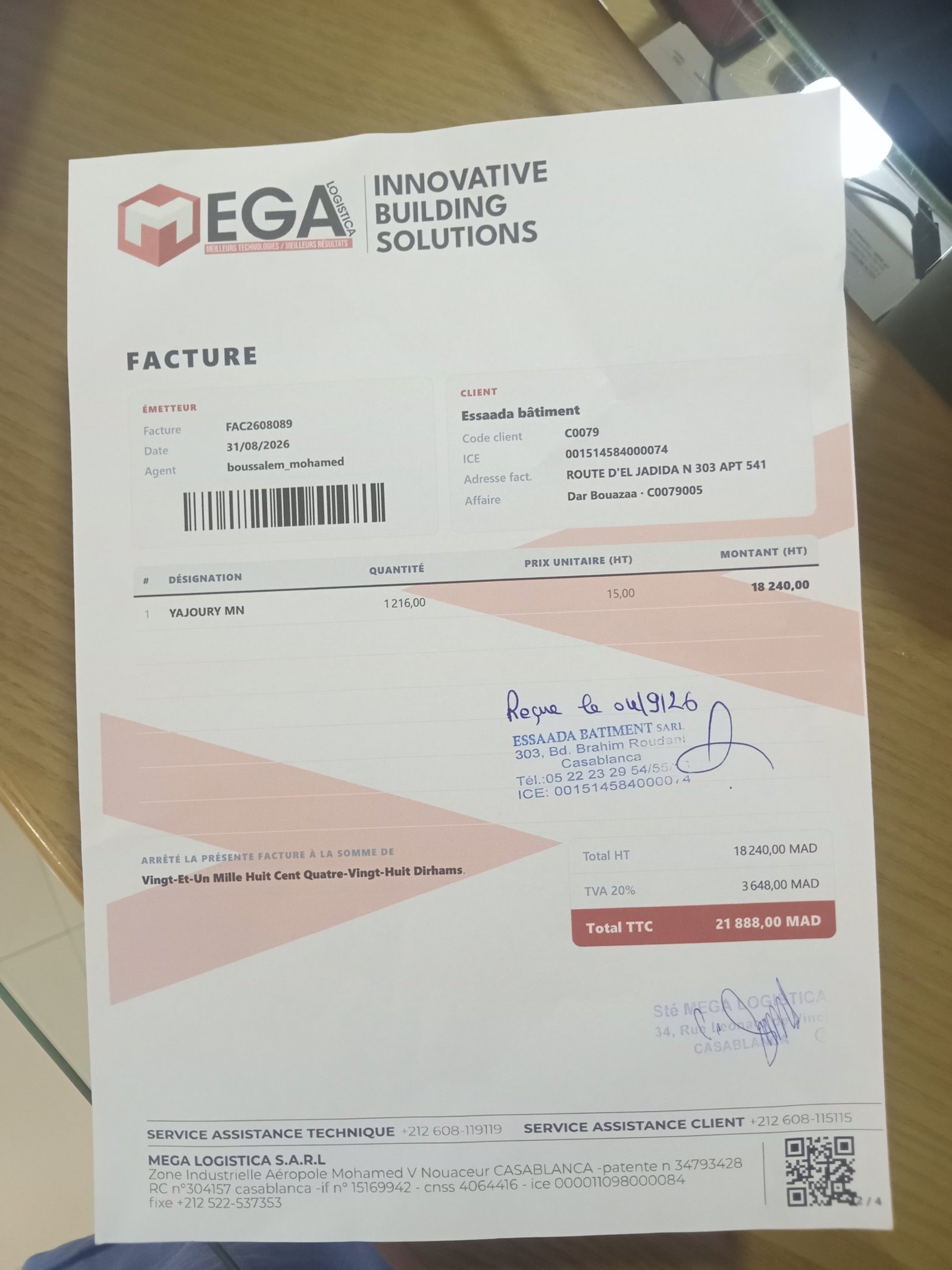 Image facture