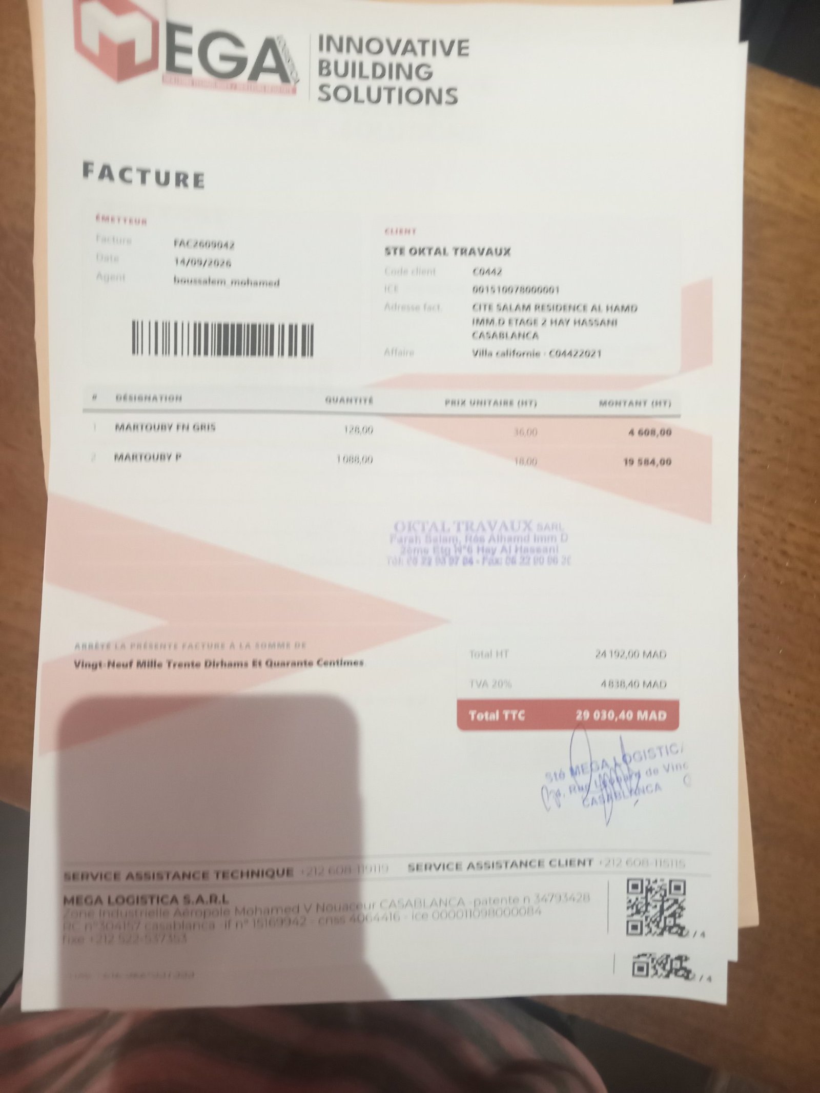 Image facture