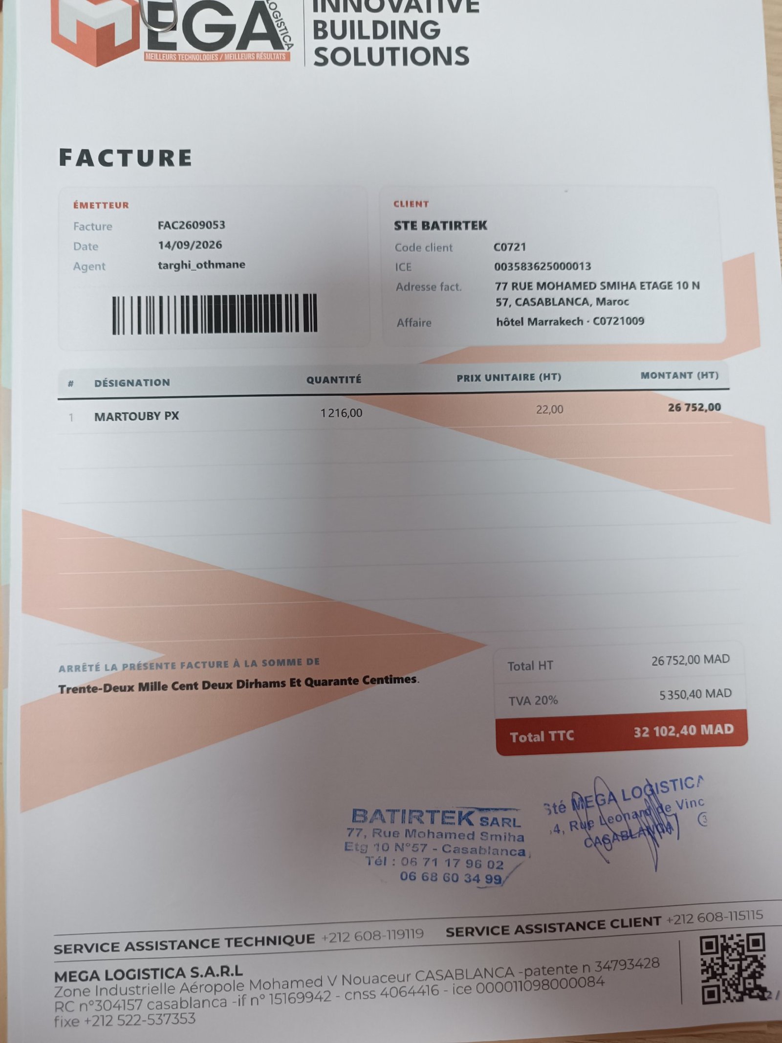 Image facture