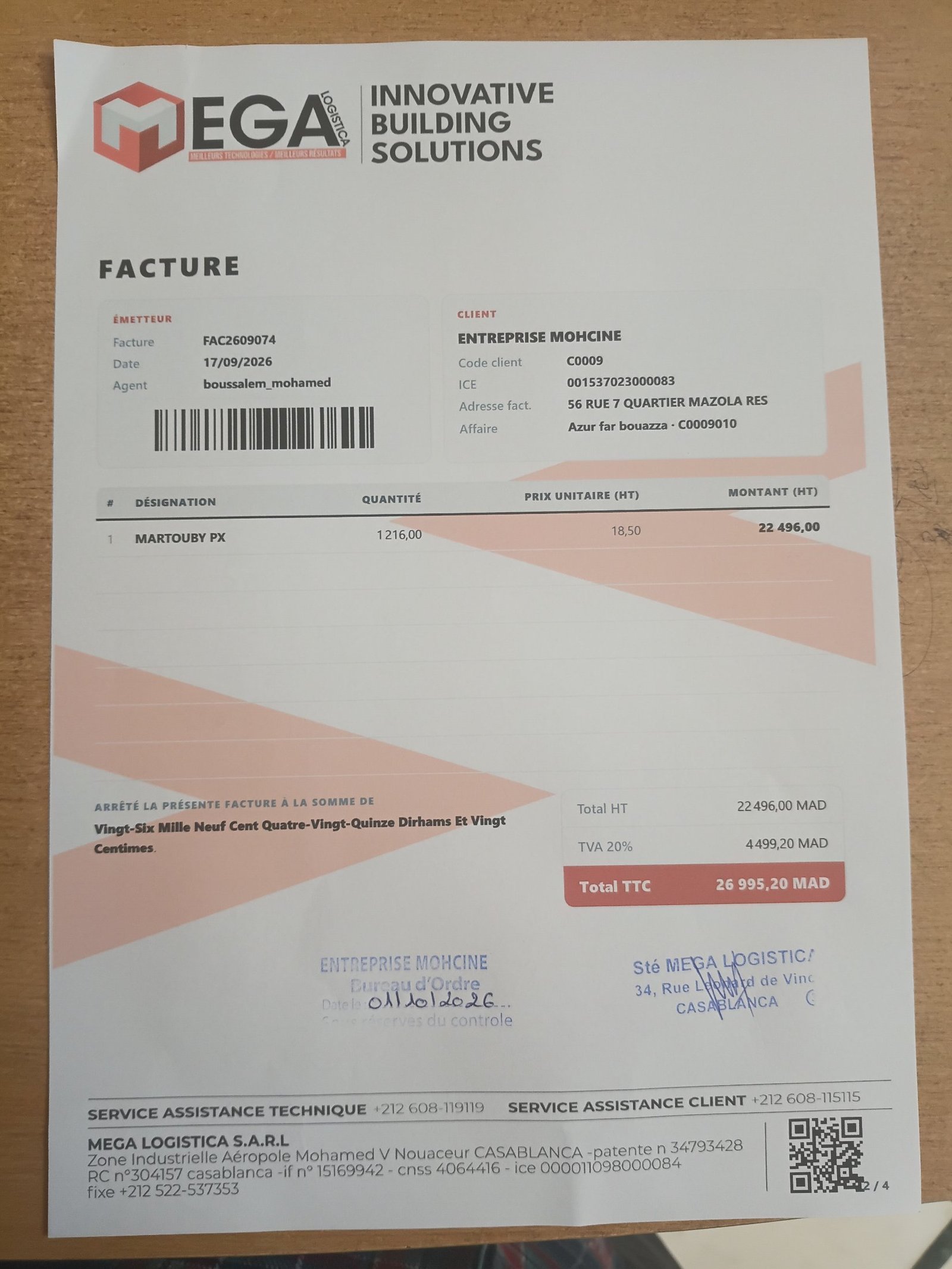 Image facture