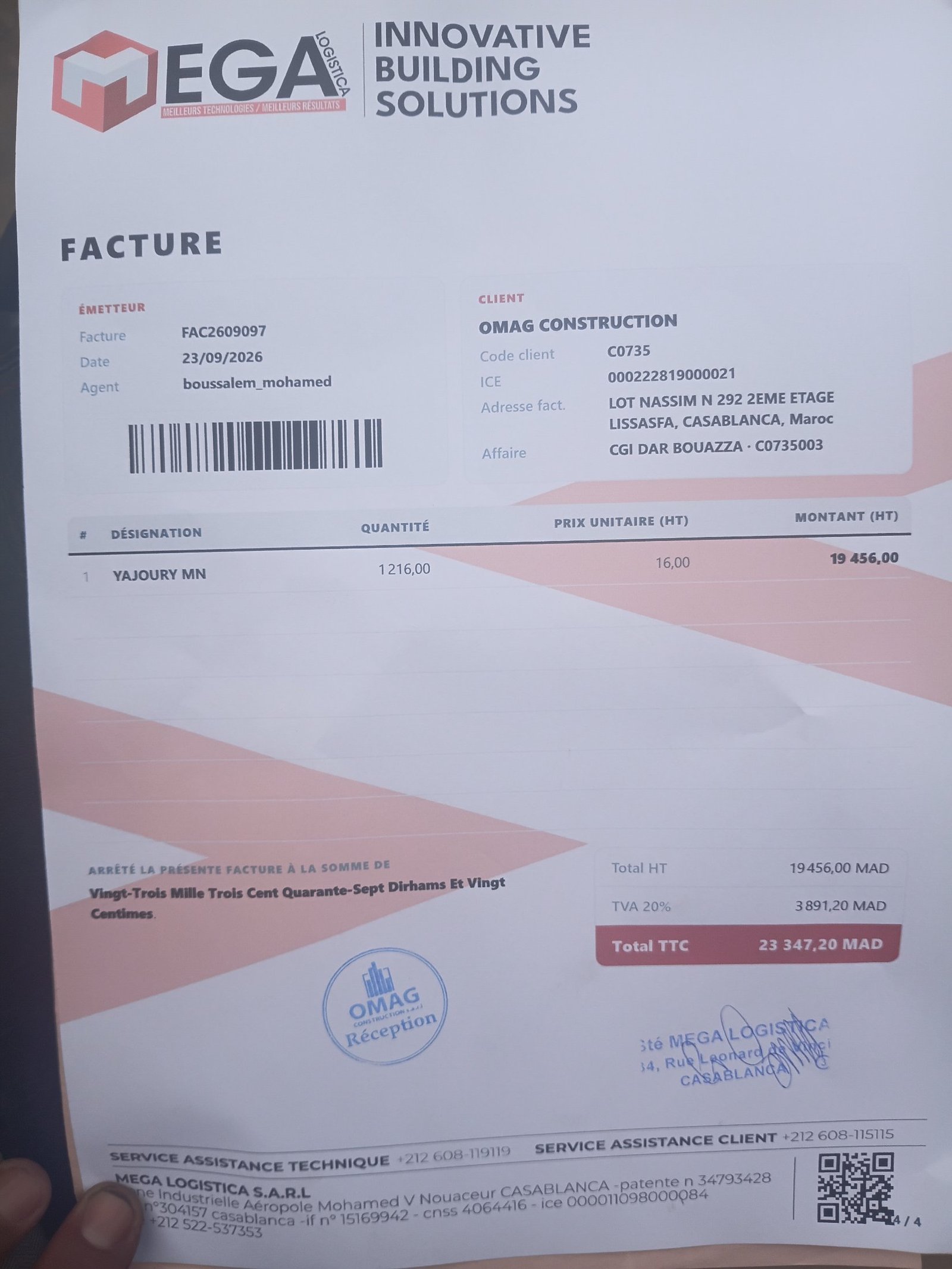 Image facture