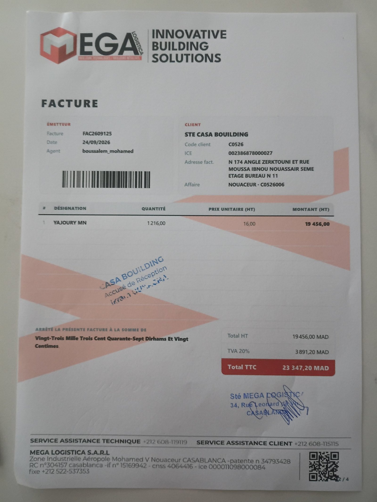 Image facture