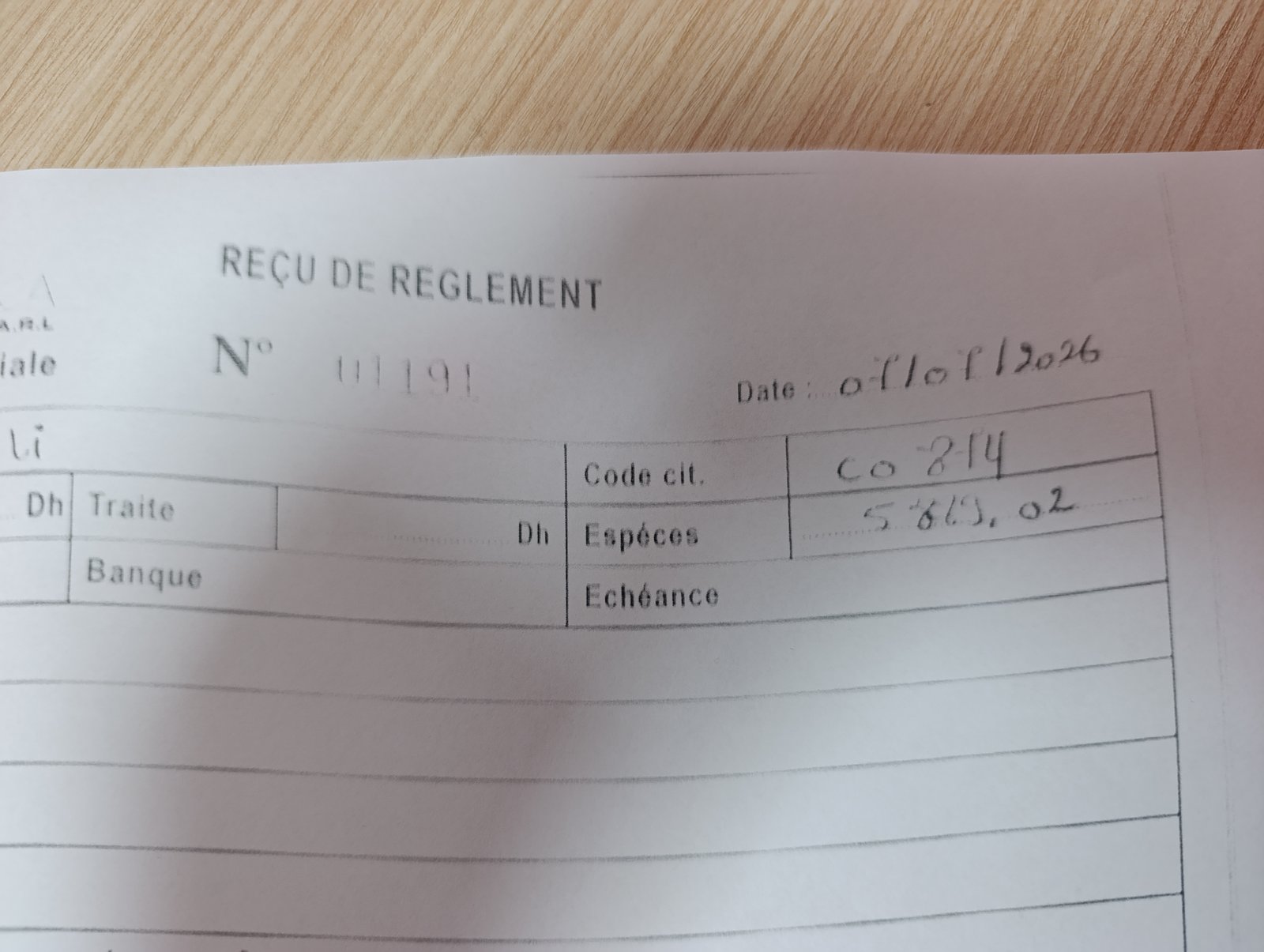 Justificatif