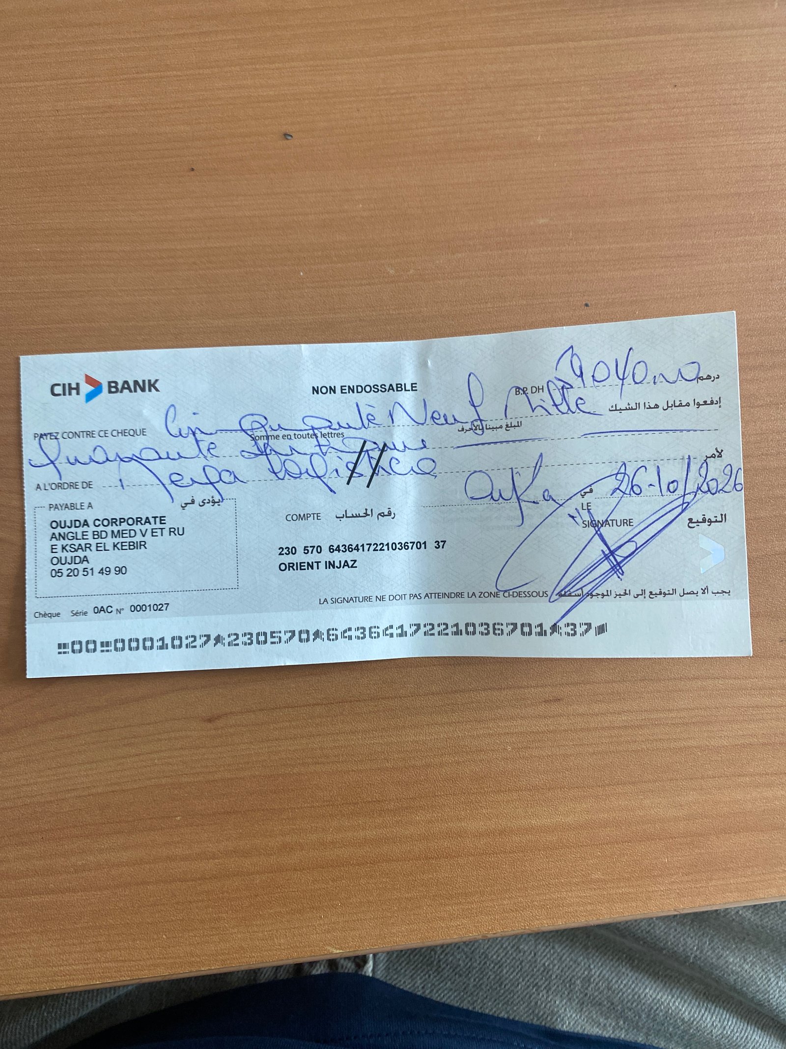 Justificatif
