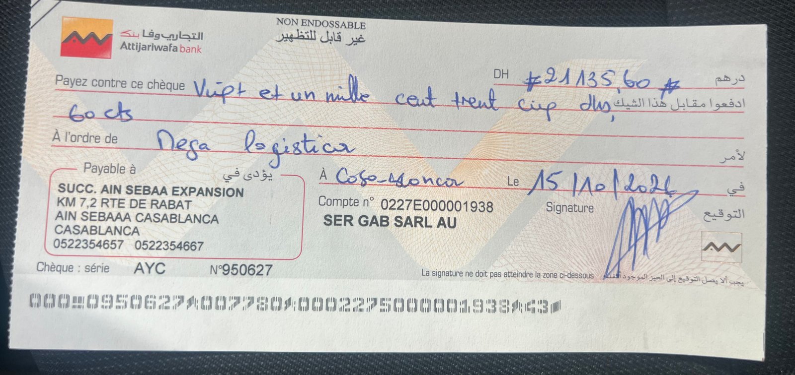 Justificatif
